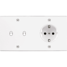 MODELEC - Façade Confidence Laiton Blanc Double Horizontale B2 PCK Vis