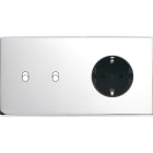 MODELEC - Façade Confidence Laiton Chrome Double Horizontale B2 PCK Magnetique