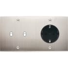 MODELEC - Façade Confidence Laiton Nickel Satine Double Horizontale B2 PCK V