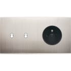 MODELEC - Façade Confidence Laiton Nickel Sat Double Horizontale B2 Pc