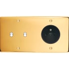 MODELEC - Façade Confidence Laiton Or Miroir Double Horizontale B2 PC à Vis