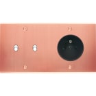 MODELEC - Façade Confidence Laiton Cuivre Satine Double Horizontale B2 PC à Vis