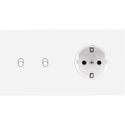 MODELEC - Façade Confidence Laiton Blanc Email Double Horizontale B2 Pck