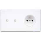 MODELEC - Façade Hitera Blanc Soft Double Horizontale B2 Pc