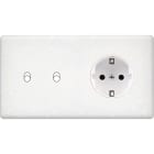 MODELEC - Façade Hitera Terrazzo Blanc Double Horizontale B2 Pck