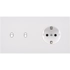 MODELEC - Façade Désir Blanc Mat Double Horizontale B2 Pck