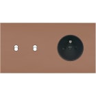 MODELEC - Façade Désir Moka Mat Double Horizontale B2 Pc