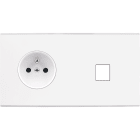 MODELEC - Façade Confidence Laiton Blanc Double Horizontale PC M1