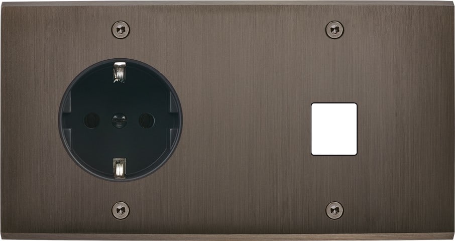 MODELEC - Façade Confidence Laiton Canon De Fusil Double Horizontale PCK M1 Vis