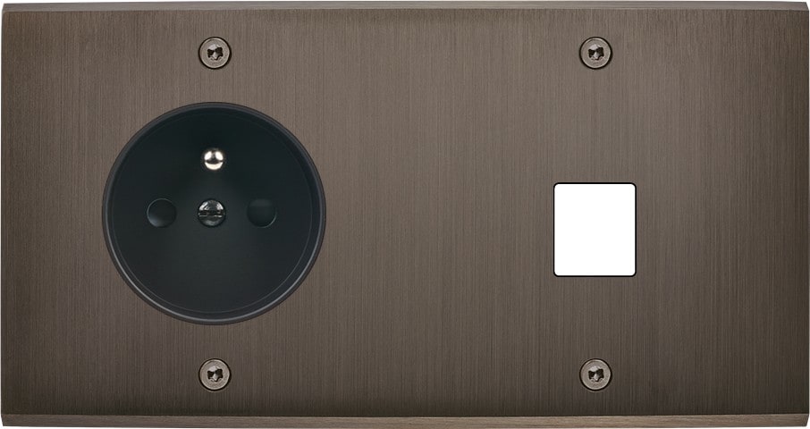 MODELEC - Façade Confidence Laiton Canon De Fusil Double Horizontale PC M1 à Vis