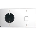 MODELEC - Façade Confidence Laiton Chrome Double Horizontale PCK M1 Vis
