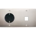 MODELEC - Façade Confidence Laiton Nickel Satine Double Horizontale PCK M1 V