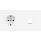 MODELEC - Façade Confidence Laiton Blanc Email Double Horizontale PCK M1
