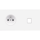 MODELEC - Façade Confidence Laiton Blanc Email Double Horizontale PC M1