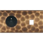 MODELEC - Façade Fascination Laiton Onde Double Horizontale PC M1