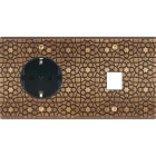 MODELEC - Façade Fascination Laiton Atlas Double Horizontale PCK M1 Vis