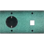 MODELEC - Façade Fascination Laiton Jade Double Horizontale PCK M1 Vis