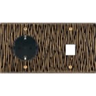 MODELEC - Façade Fascination Laiton Fauve Double Horizontale PCK M1 Vis