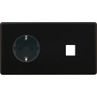 MODELEC - Façade Hitera Noir Soft Touch Double Horizontale PCK M1