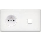 MODELEC - Façade Hitera Terrazzo Blanc Double Horizontale PC M1