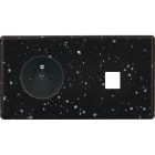 MODELEC - Façade Hitera Terrazzo Noir Double Horizontale PC M1