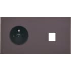 MODELEC - Façade Désir Anthracite Mat Double Horizontale PC 1 Media