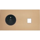 MODELEC - Façade Désir Doré Mat Double Horizontale PC 1 Media