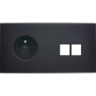 MODELEC - Façade Confidence Laiton Noir Double Horizontale PC M2