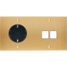 MODELEC - Façade Confidence Laiton Brosse Double Horizontale PCK M2 Vis