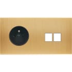 MODELEC - Façade Confidence Laiton Brosse Double Horizontale PC M2