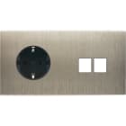 MODELEC - Façade Confidence Laiton Acier Double Horizontale PCK M2 Magnetique
