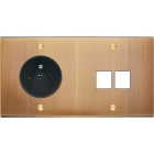 MODELEC - Façade Confidence Laiton Vieux Bronze Double Horizontale PC M2 à Vis