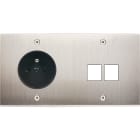 MODELEC - Façade Confidence Laiton Nickel Satine Double Horizontale PC M2 à Vis