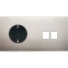 MODELEC - Façade Confidence Laiton Nickel Satine Double Horizontale PCK M2