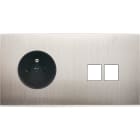 MODELEC - Façade Confidence Laiton Nickel Sat Double Horizontale PC M2