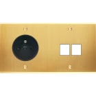 MODELEC - Façade Confidence Laiton Satine Double Horizontale PC M2 à Vis