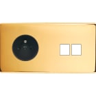 MODELEC - Façade Confidence Laiton Or Miroir Double Horizontale PC M2