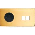 MODELEC - Façade Confidence Laiton Or Miroir Double Horizontale PC M2