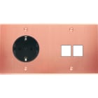 MODELEC - Façade Confidence Laiton Cuivre Satine Double Horizontale PCK M2 Vis