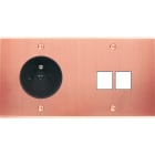 MODELEC - Façade Confidence Laiton Cuivre Satine Double Horizontale PC M2 à Vis