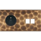 MODELEC - Façade Fascination Laiton Onde Double Horizontale PC M2