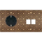 MODELEC - Façade Fascination Laiton Atlas Double Horizontale PCK M2 Vis