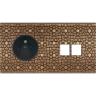 MODELEC - Façade Fascination Laiton Atlas Double Horizontale PC M2