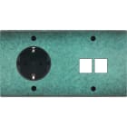 MODELEC - Façade Fascination Laiton Jade Double Horizontale PCK M2 Vis