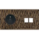 MODELEC - Façade Fascination Laiton Fauve Double Horizontale PC M2