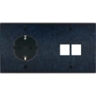 MODELEC - Façade Fascination Laiton Ombre Double Horizontale PCK M2 Vis