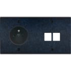MODELEC - Façade Fascination Laiton Ombre Double Horizontale PC M2 à Vis