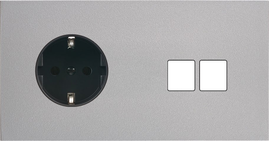 MODELEC - Façade Désir Alu Mat Double Horizontale PCK M2