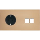 MODELEC - Façade Désir Doré Mat Double Horizontale PCK M2