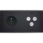 MODELEC - Façade Confidence Laiton Noir Mat Double Horizontale PC C3 à Vis